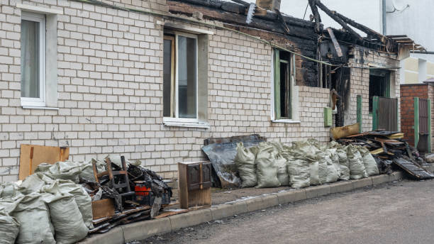 Professional Fire Damage Removal technician working in Glassboro, NJ